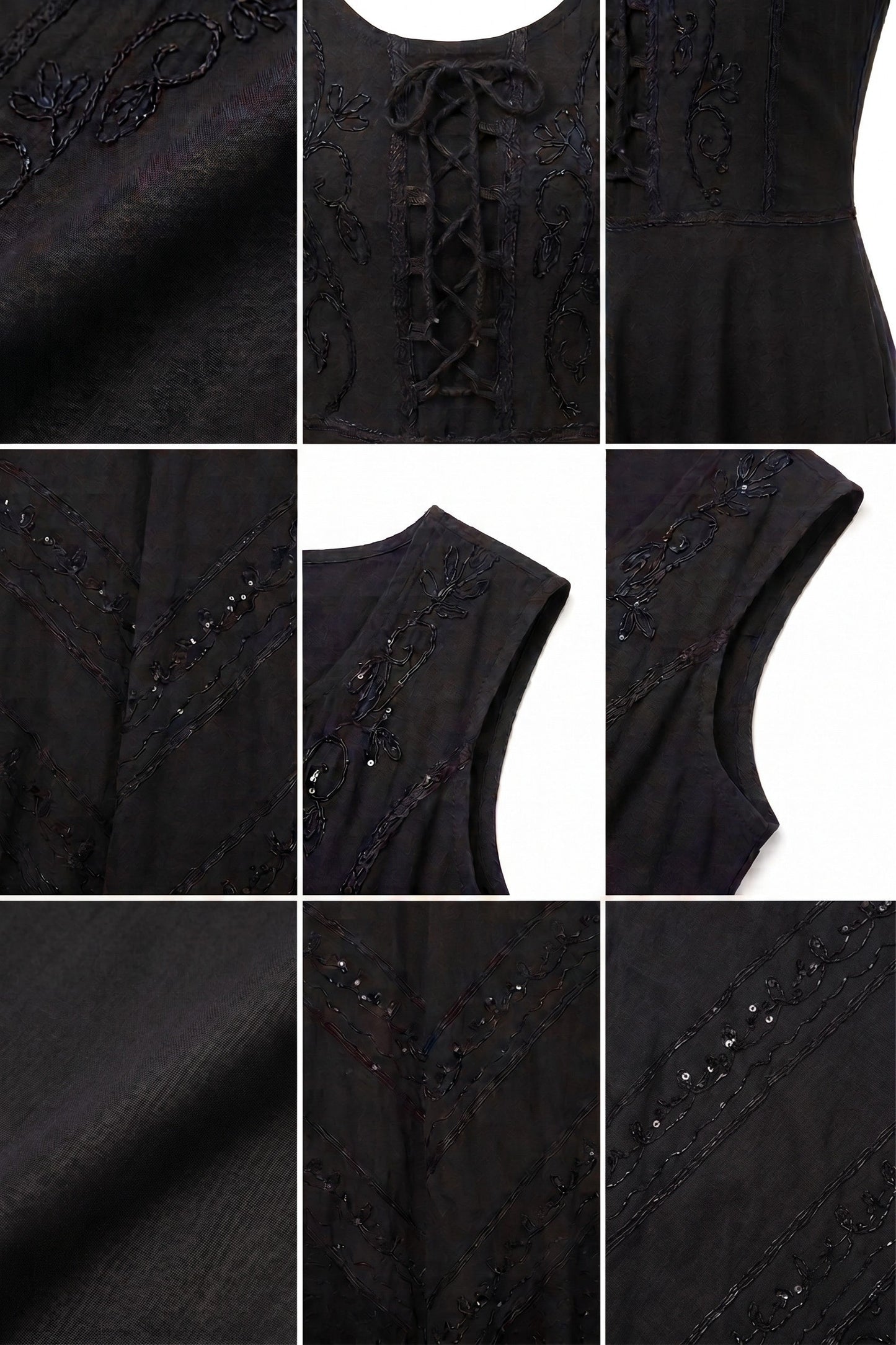 Sakkas Kevina Stonewashed Rayon Embroidered Dress