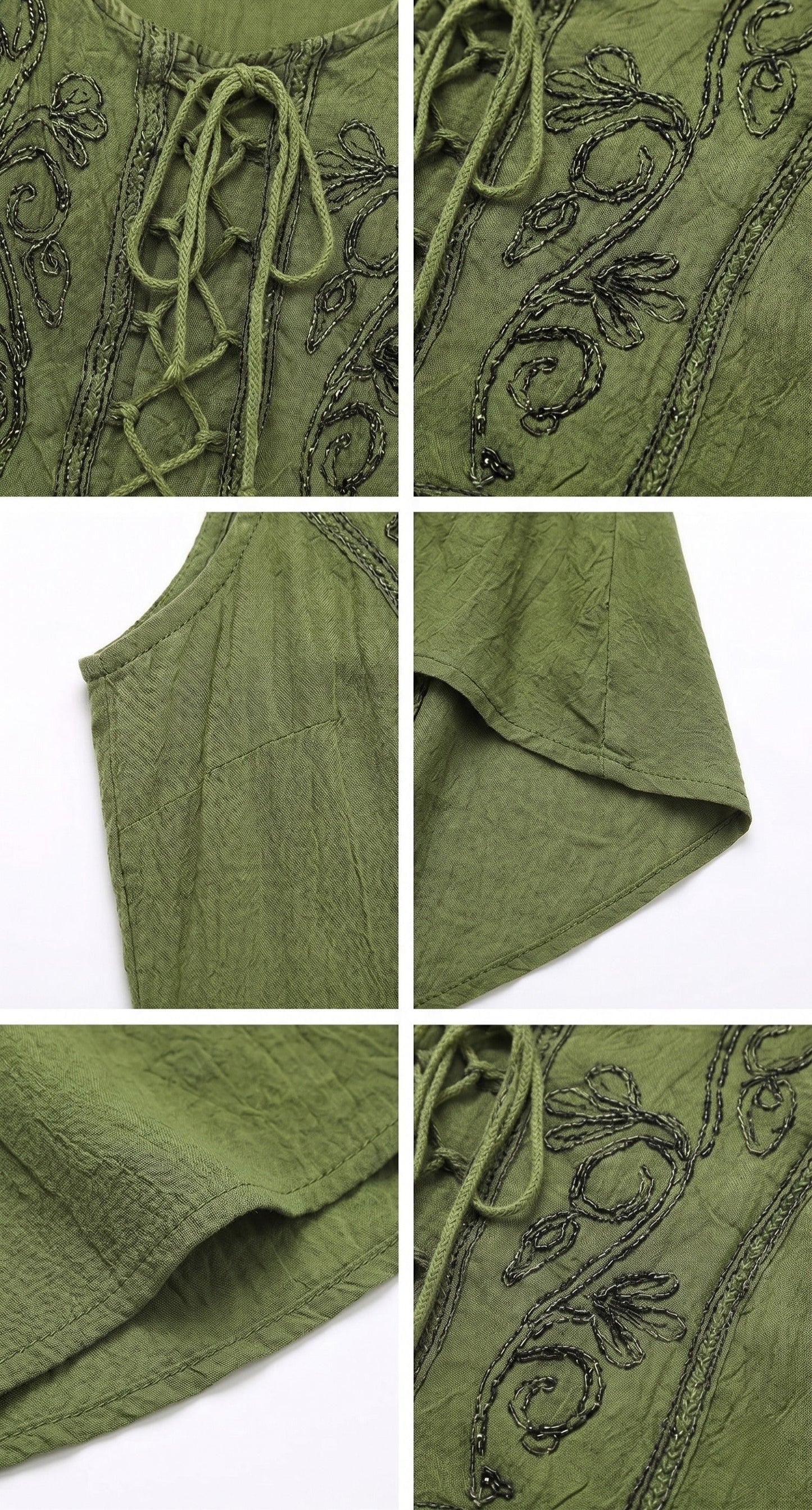 Sakkas Kevina Stonewashed Rayon Embroidered Dress