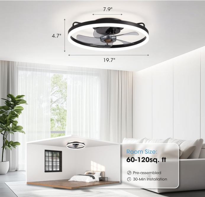 Ceiling Fans with Lights, Smart