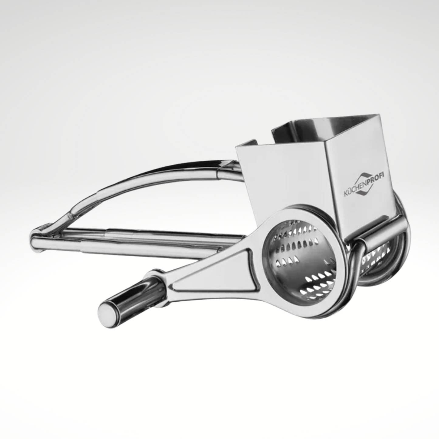 Stainless Steel Single Drum Rotary Cheese, Chocolate, and Nuts Grater